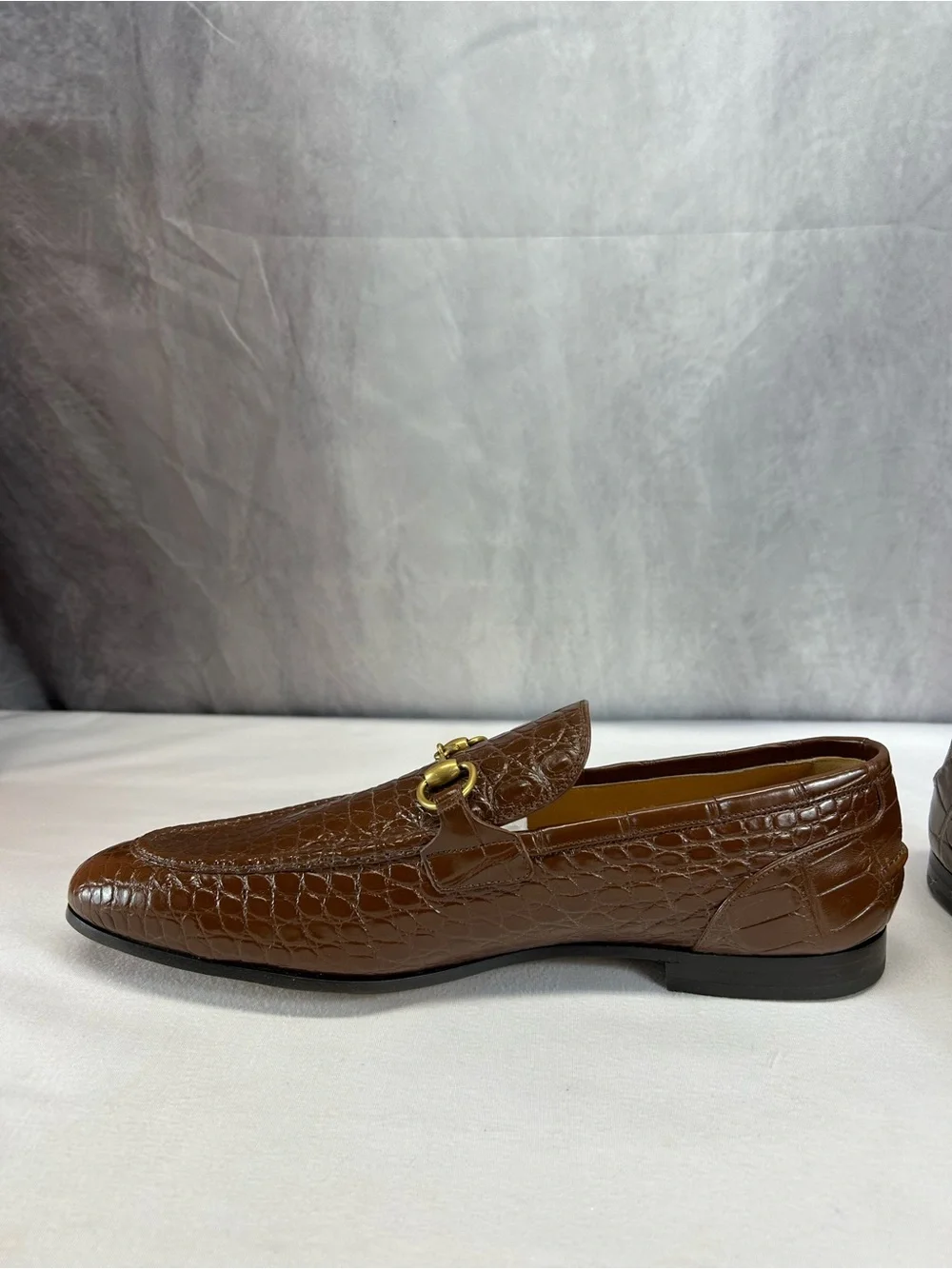 Gucci Men's Gucci Jordaan crocodile loafer